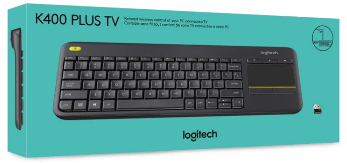 Клавіатура Logitech бездротова мембранна з сенсорною панеллю 139,9х354,3 мм Чорна