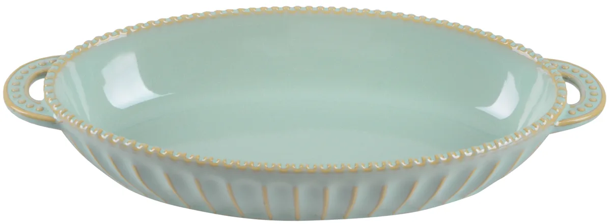 Форма Allegra каменная керамика 34x16,5x6 см оливковая.