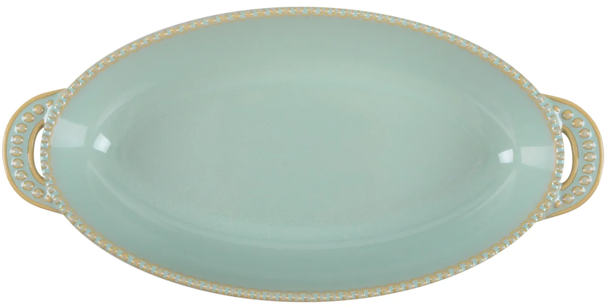 Форма Allegra каменная керамика 34x16,5x6 см оливковая.