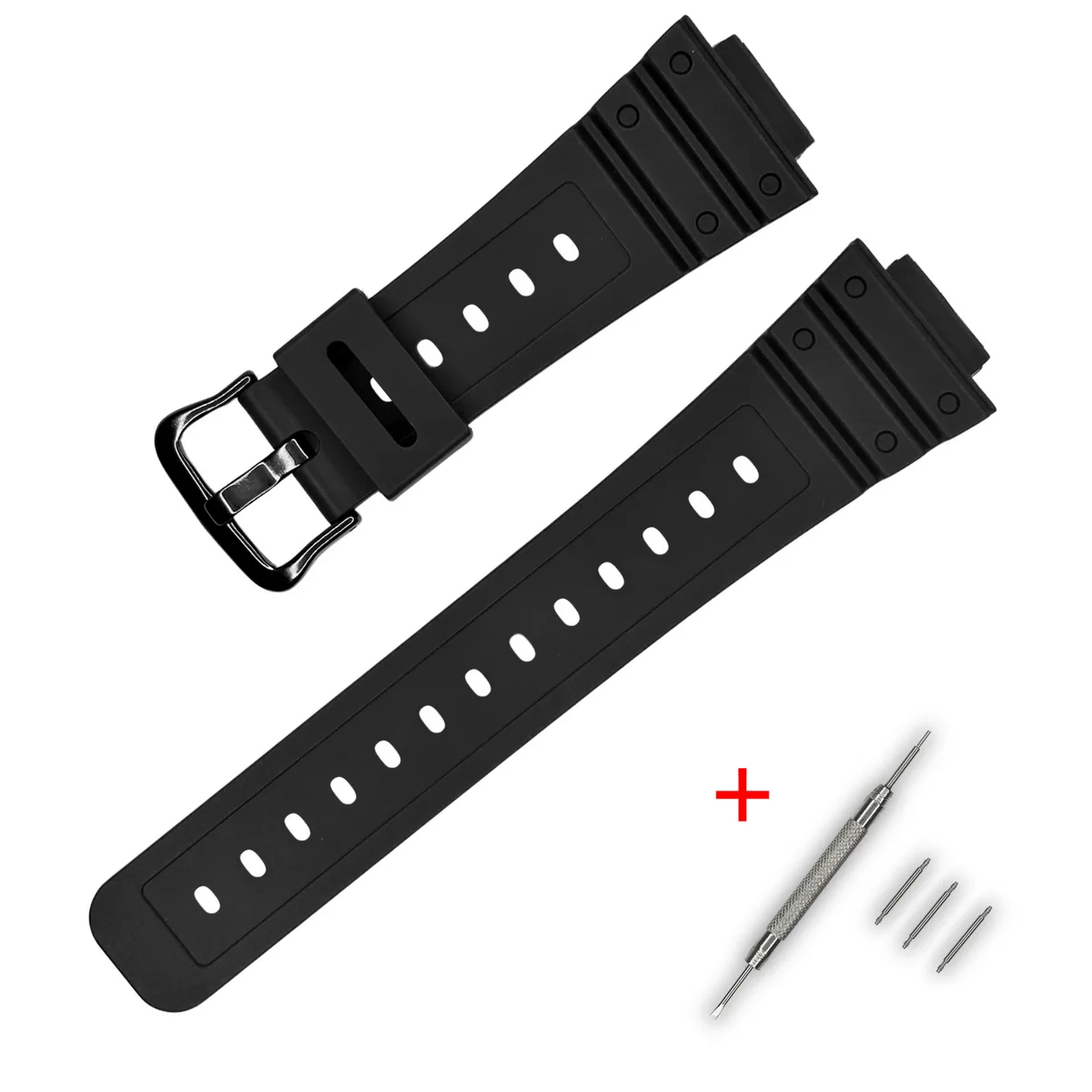 Ремінець Casio полімер 20 см чорний