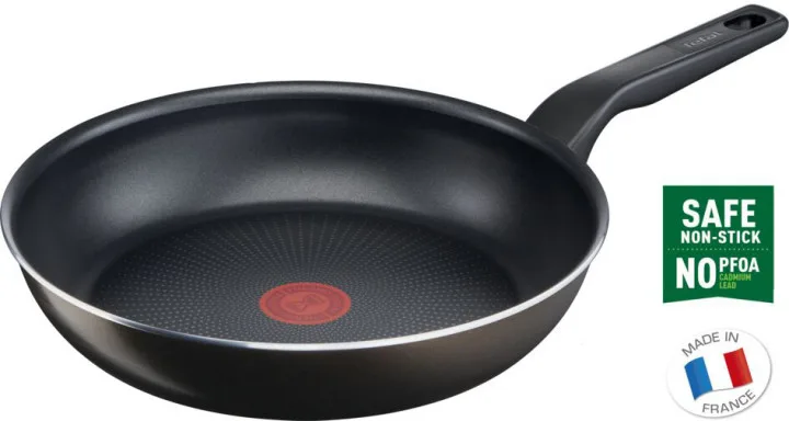 Сковорода Tefal XL Intense 26 см, алюмінієва, чорного кольору.