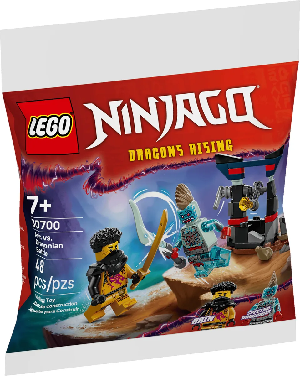 Конструктор LEGO Ninjago 7+ різнокольоровий пластик Арін проти Дракона Битва