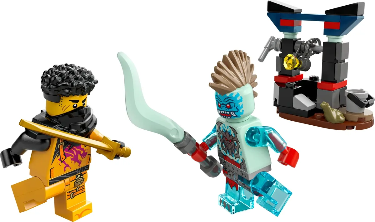 Конструктор LEGO Ninjago 7+ різнокольоровий пластик Арін проти Дракона Битва