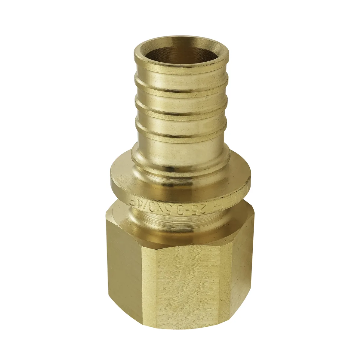 Перехідник латунний 25мм x 3/4"F CW617N для труб натяжних фітингів
