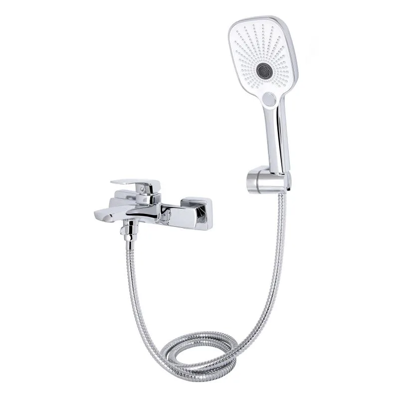 Смеситель для ванны Qtap Tern 259 однорычажный латунь хромированный 190х210х105 мм