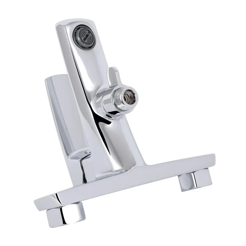Смеситель для ванны Qtap Tern 259 однорычажный латунь хромированный 190х210х105 мм