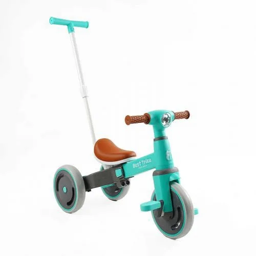 Велосипед триколісний Best Trike для дітей з ручкою та безпечними колесами дитячий транспорт
