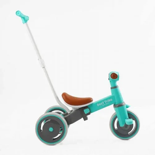 Велосипед триколісний Best Trike для дітей з ручкою та безпечними колесами дитячий транспорт