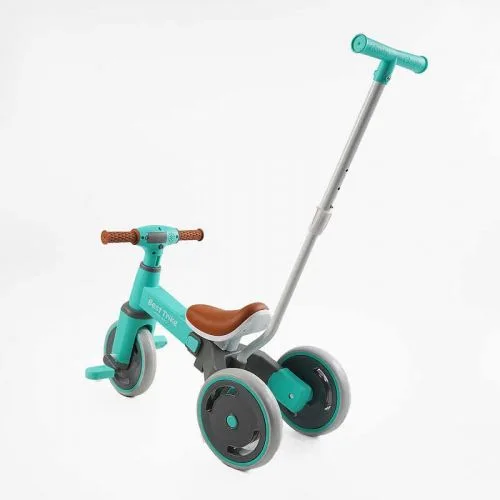 Велосипед триколісний Best Trike для дітей з ручкою та безпечними колесами дитячий транспорт
