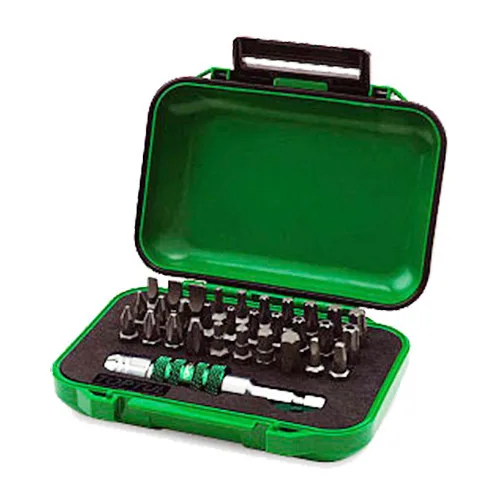 Набір біт для шуруповерта 31 од. односторонні PH1-PH3 PZ1-PZ3 HEX3-6 мм TORX Т10-Т40 115х85х37 мм