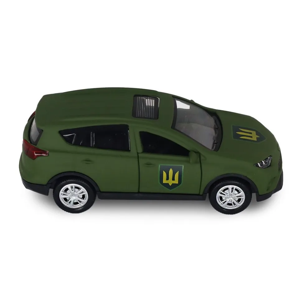 Автомодель металева 1:40 Toyota RAV4 Сухопутні війська ЗСУ Зелена