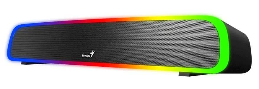 Акустика Genius Bluetooth 2 канали 4 Вт RGB чорна 448х72,6х73,5 мм