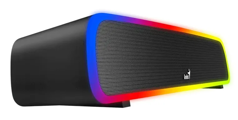 Акустика Genius Bluetooth 2 канали 4 Вт RGB чорна 448х72,6х73,5 мм