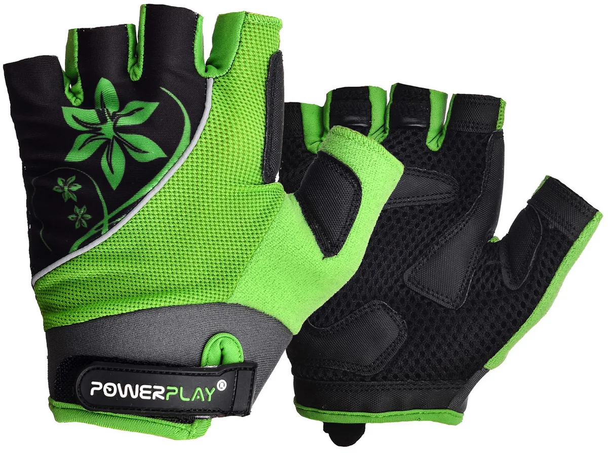 Велорукавички жіночі Active Point комбіновані XS зелені