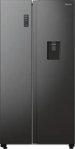 Холодильник Hisense Side-by-Side чорний 91,5х178,6х67 см скло