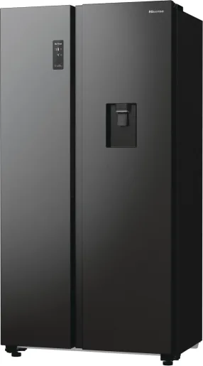 Холодильник Hisense Side-by-Side чорний 91,5х178,6х67 см скло