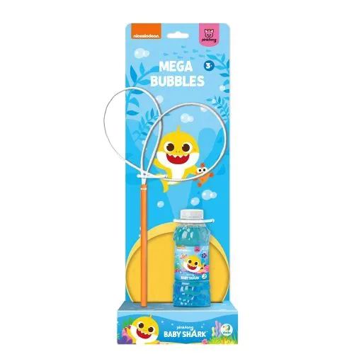 Мильні бульбашки Mega Bubbles Baby Shark 450 мл для дітей від 3 років