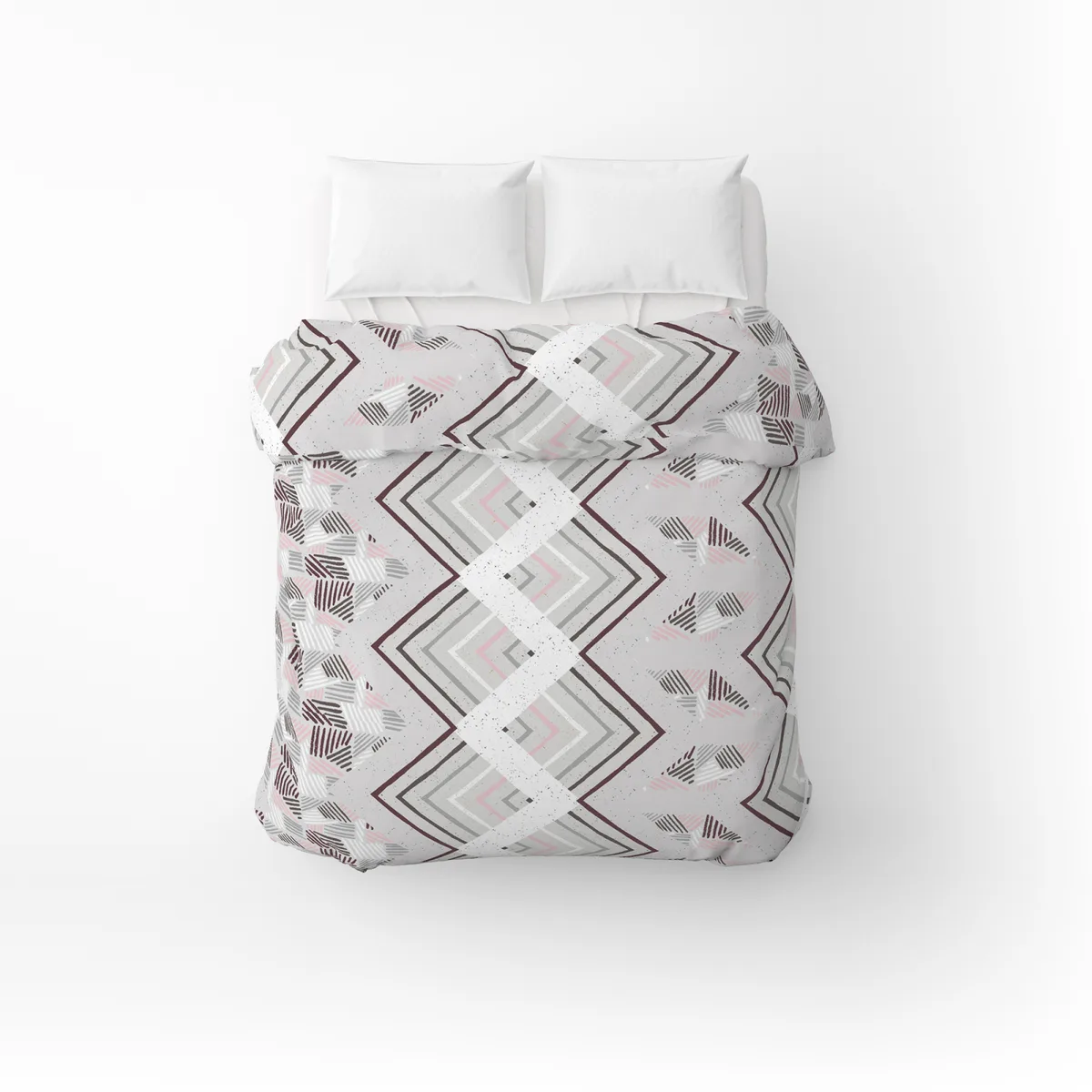 Пододеяльник бязевый Home Line 145х215 см серо-розовый 100% хлопок