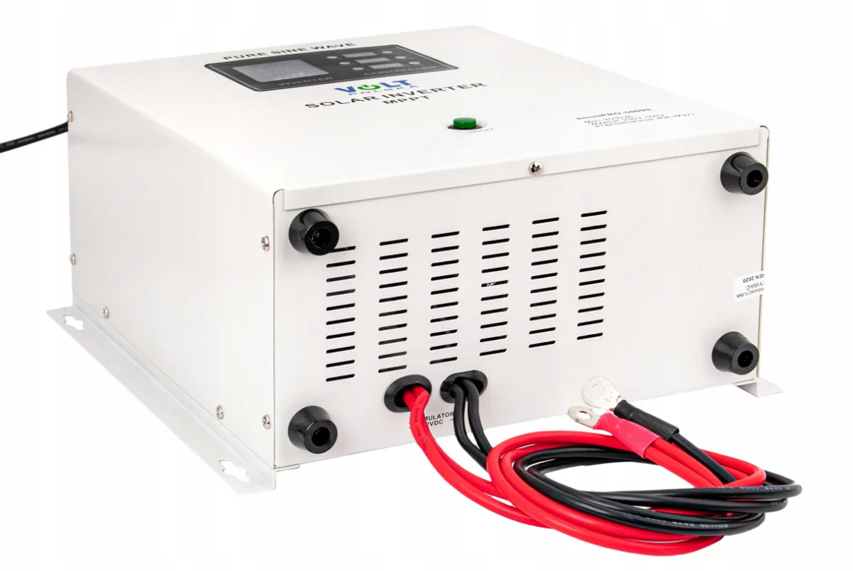 Гібридний ІБП інвертор Volt Polska 2000W 24V 230V з чистою синусоїдою 2 розетки
