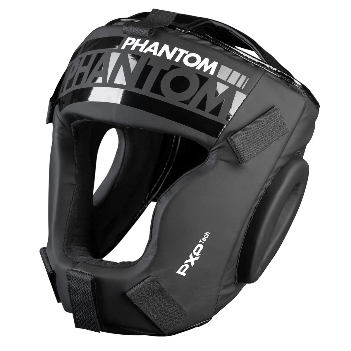 Боксерський шолом Phantom PU-шкіра універсальний чорний