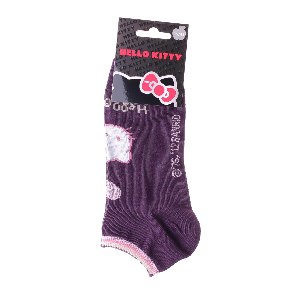 Шкарпетки Hello Kitty 66% бавовна 35-41 фіолетові