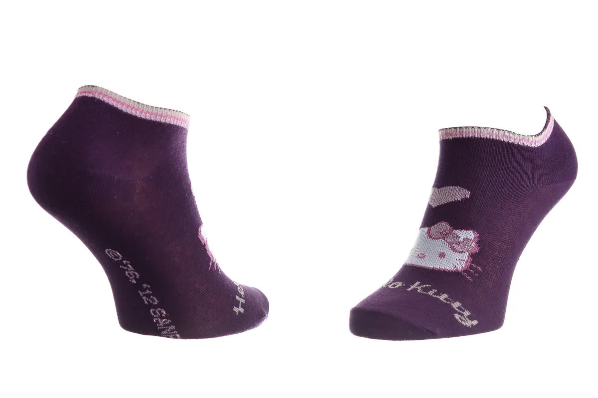 Шкарпетки Hello Kitty 66% бавовна 35-41 фіолетові