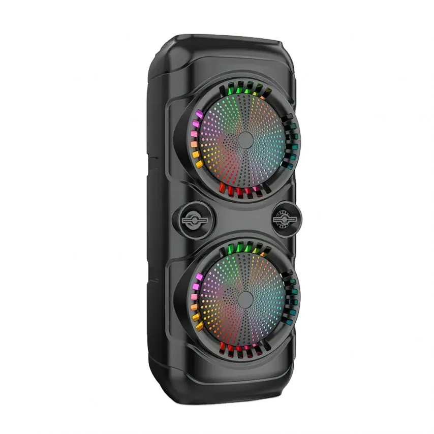 Портативна колонка Bluetooth 30W ABS 643х252х238 мм Чорна