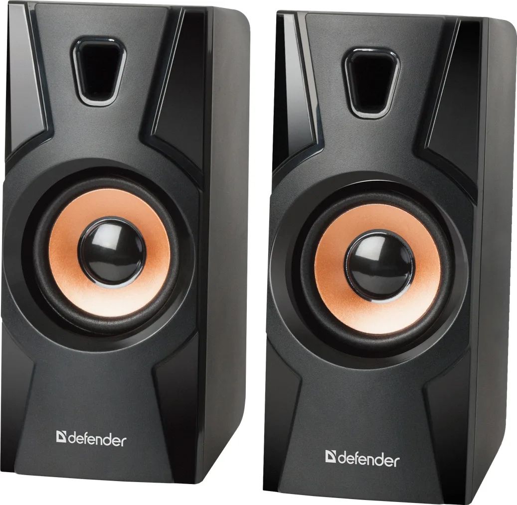 Акустична система Defender пластикова 160х90х175 мм чорна 2.0 8 Вт USB