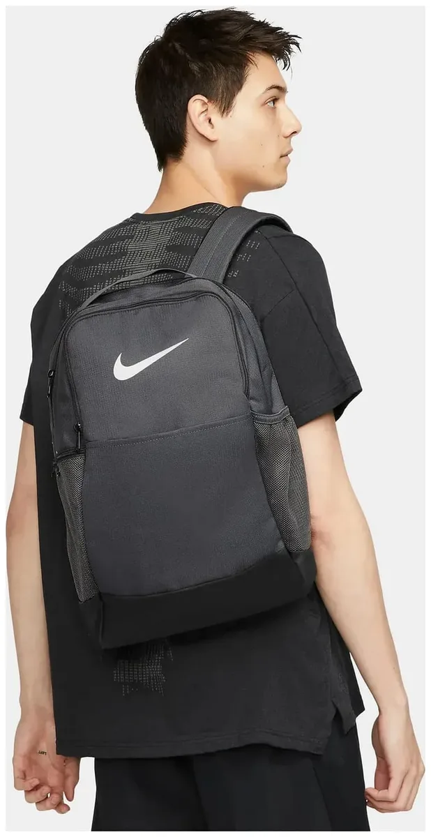 Рюкзак Nike поліестер M сірий 46х30х18 см