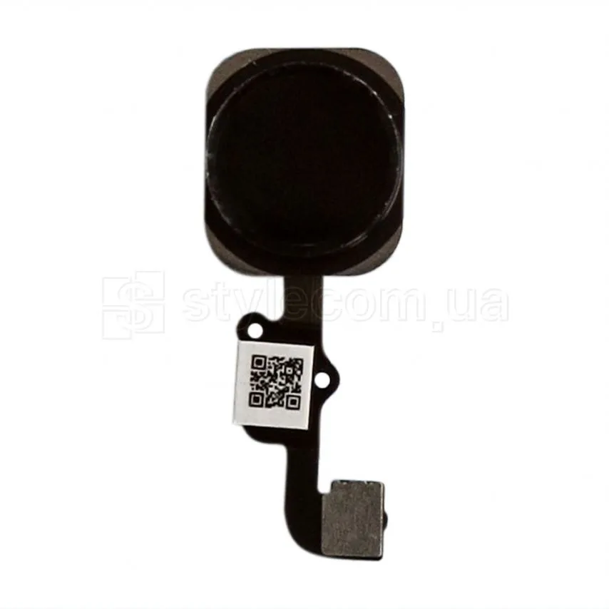 Шлейф для iPhone 6s Plus з кнопкою меню чорний Original Quality