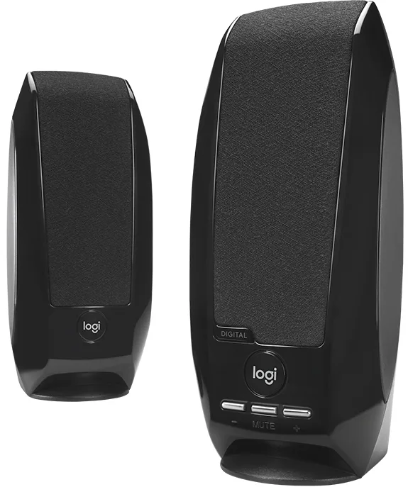 Акустика Logitech 2.0 Пластик Чорна 158х68х64 мм