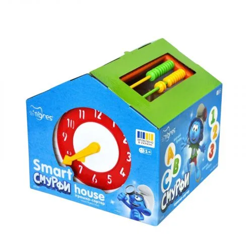 Игрушка-сортер Smart House 21 эл. TIGRES для детей развивающая игра с фигурками смурфов