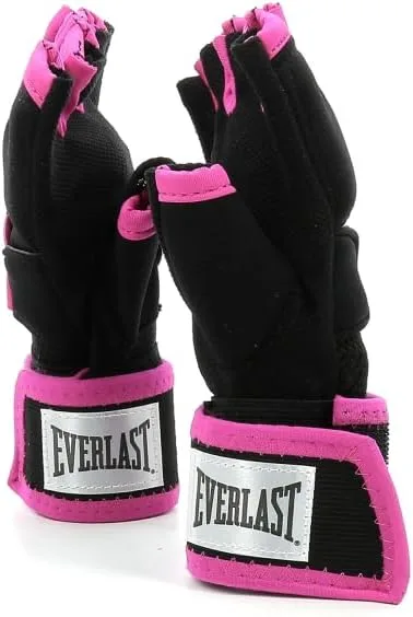 Бинти-рукавички Everlast S/M полимеризованный каучук черный розовый