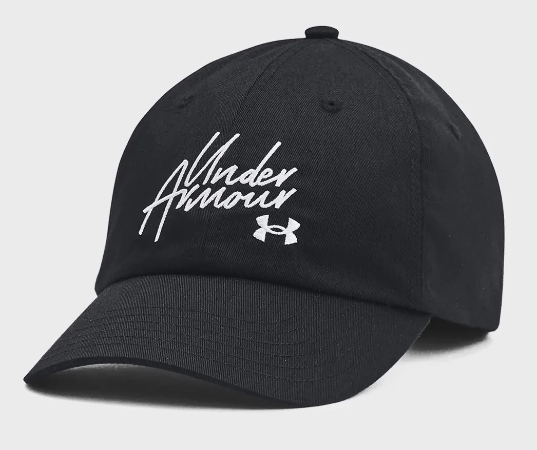 Кепка Under Armour 65% поліестер 35% бавовна OSFM чорна для жінок