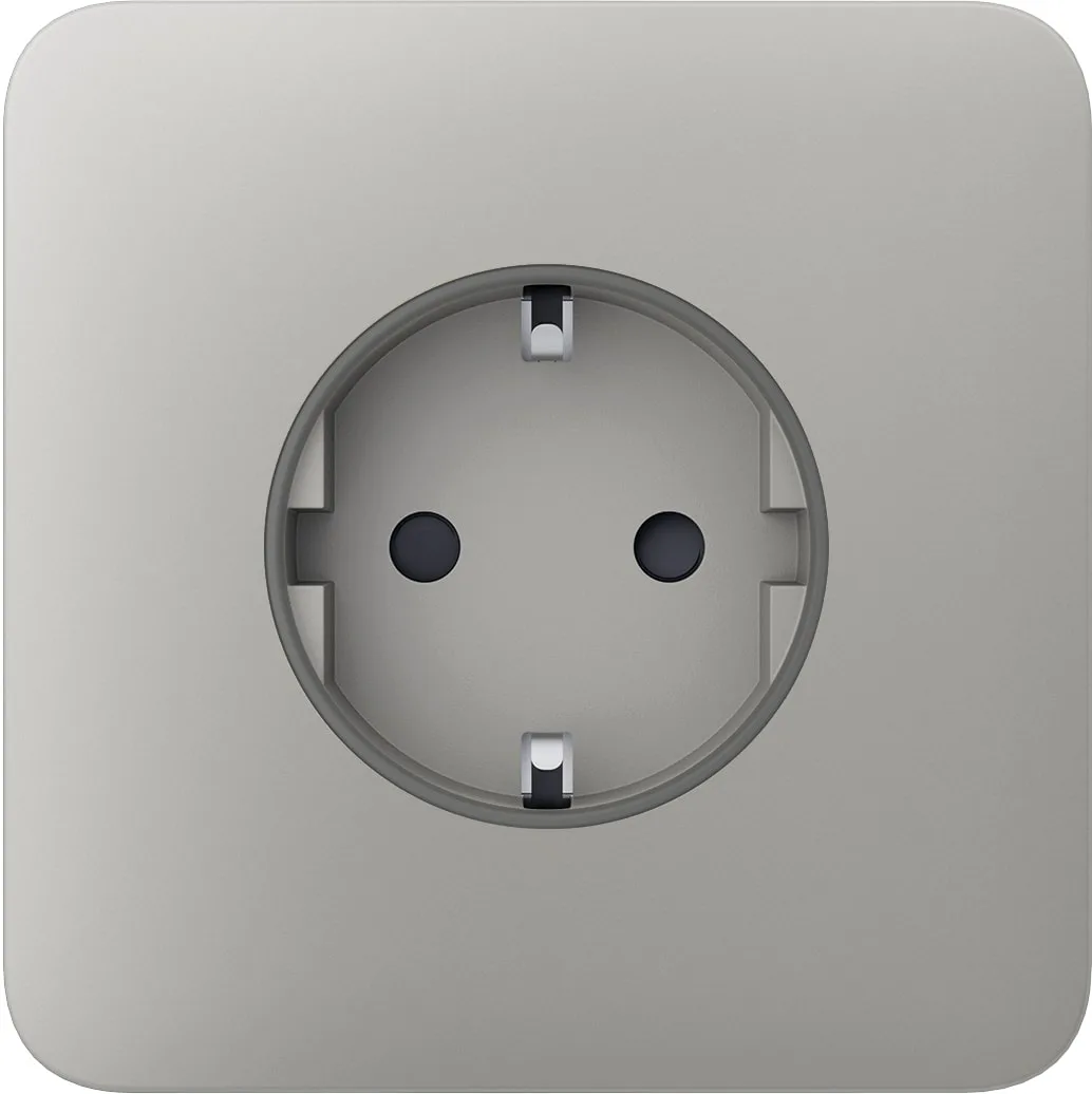 Передня панель для вбудованої розетки Ajax SoloCover for Outlet Basic, oyster