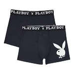 Труси-боксери Playboy бавовна S синій 2 пари
