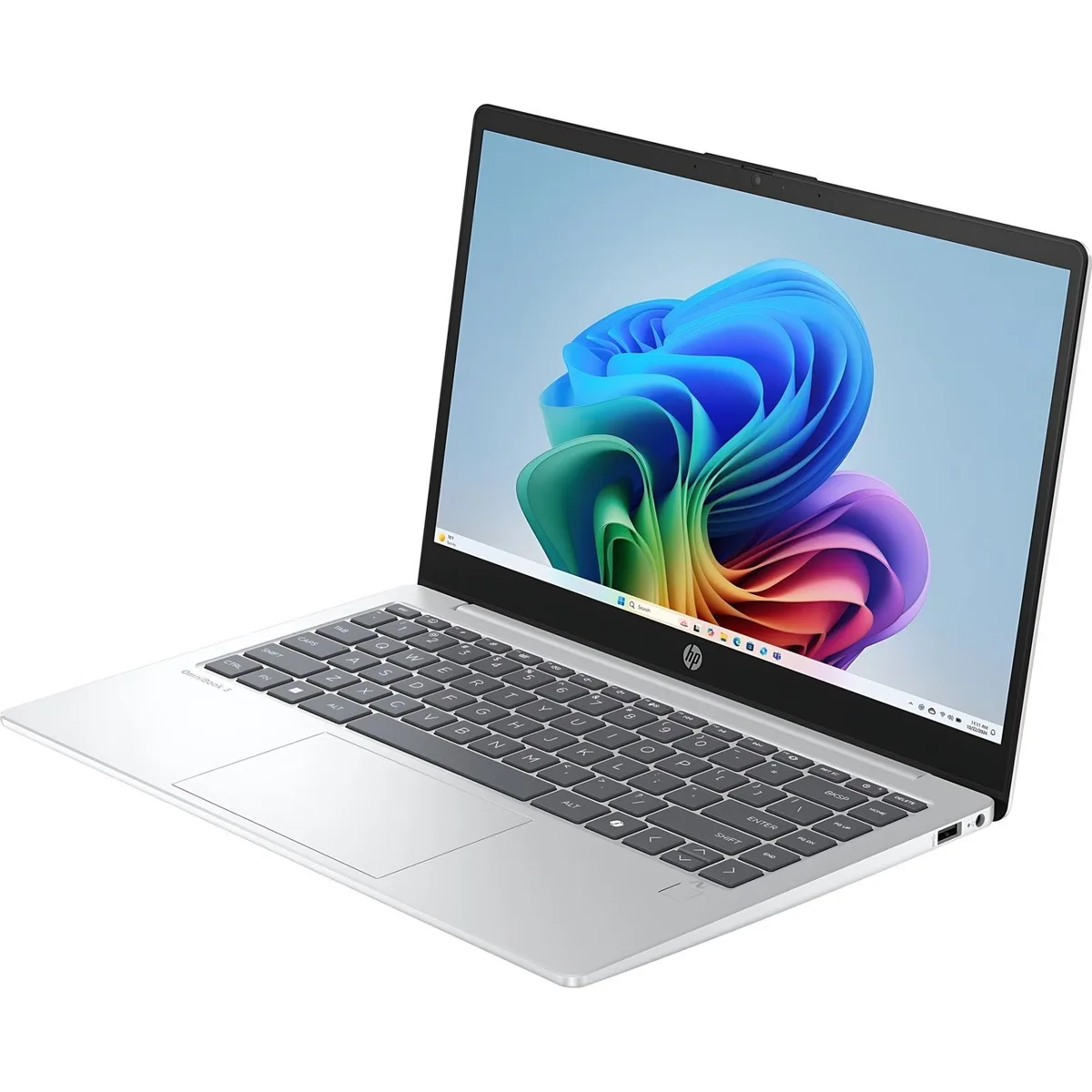 Ноутбук HP OmniBook 3 14-ha0003ua 14" FHD AG, AMD AI 5 340, 16GB, F512GB, UMA, Win11, сріблястий