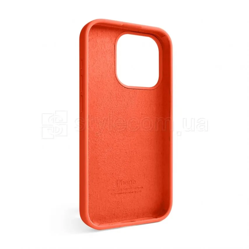 Чохол силиконовий для Apple iPhone 15 Pro  помаранчевий