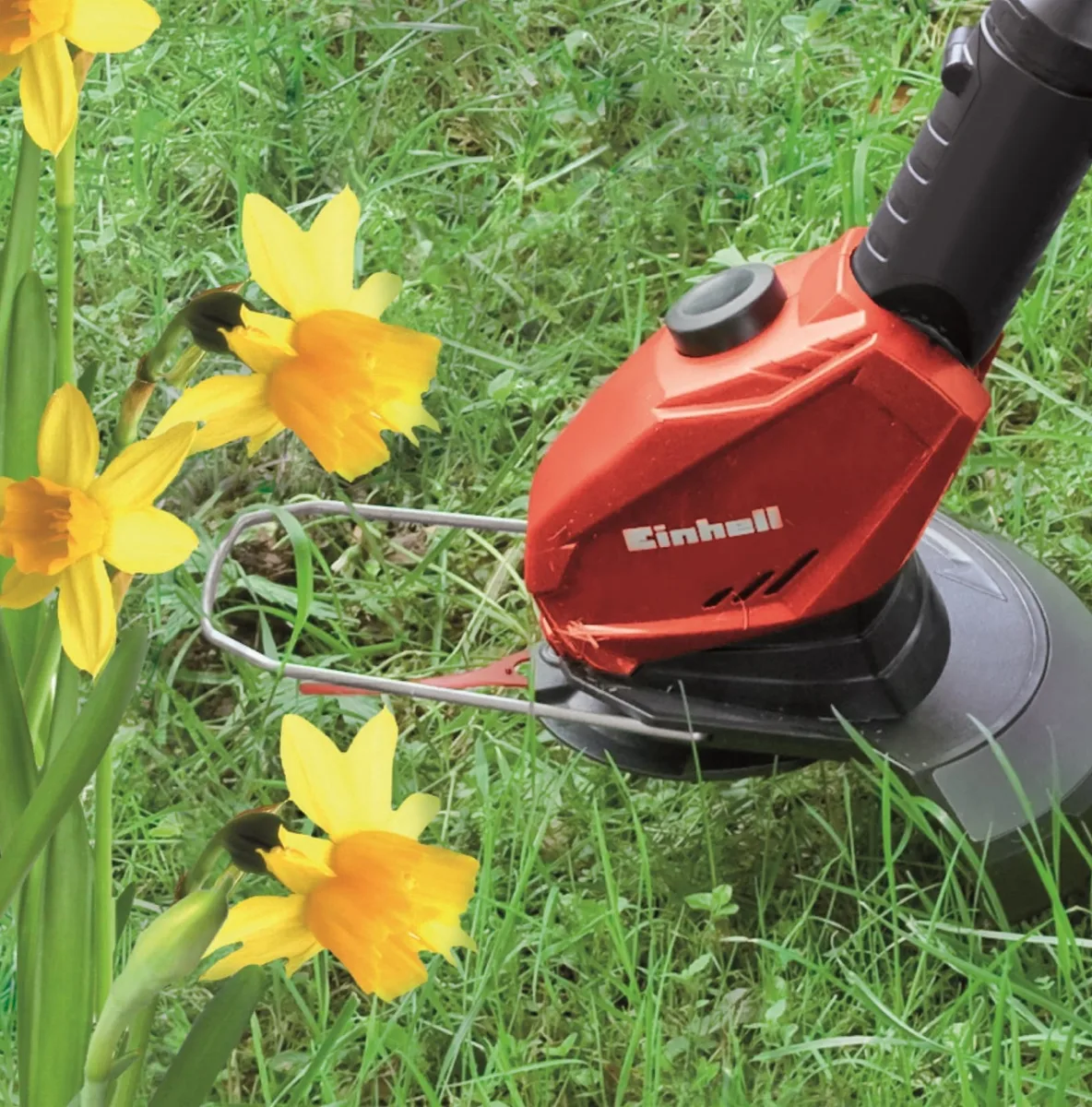 Аккумуляторный триммер Einhell 24 см красный электрический 1 75 кг