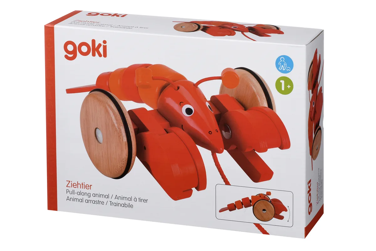 Игрушка-каталка goki Лобстер