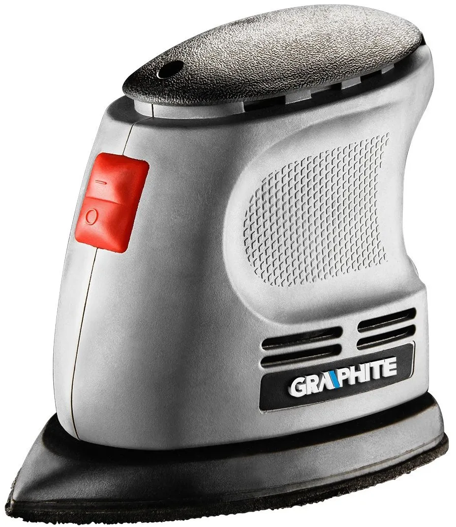 Вибрационная шлифмашина GRAPHITE Delta 105Вт, платформа 140х140х97, 24000 об/мин, вес 087 кг