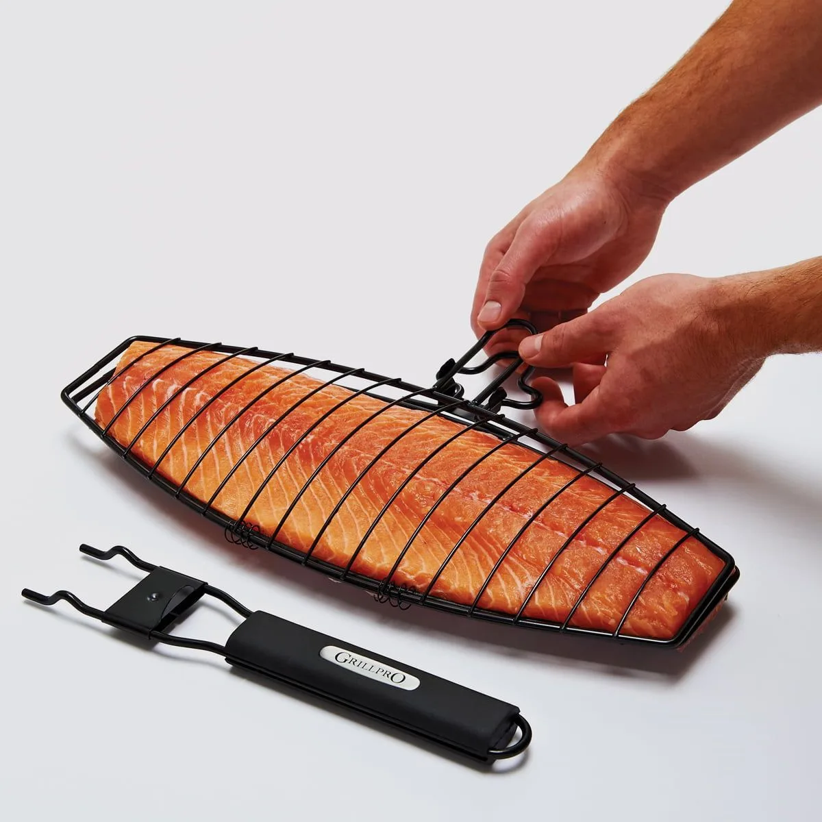 Сітка для риби GrillPro металевий 33х22 см чорна