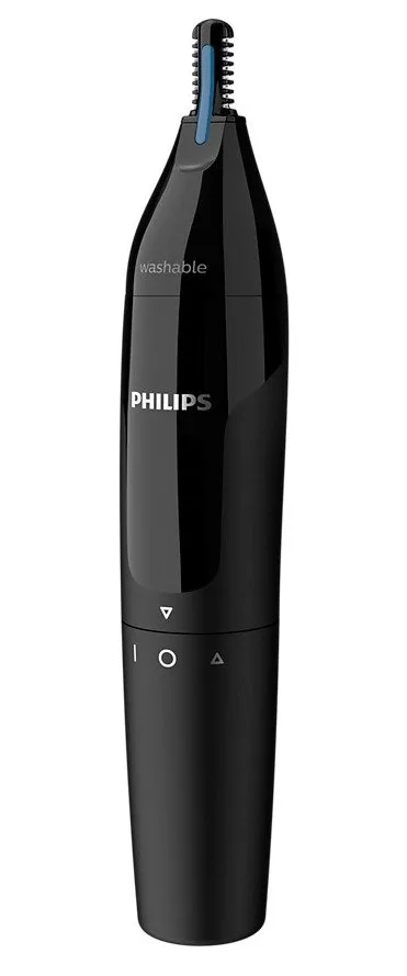 Тример для носа та вух Philips Нержавіюча сталь Чорний
