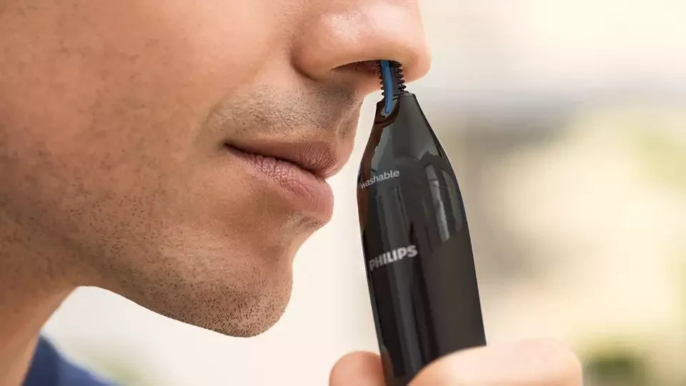 Тример для носа та вух Philips Нержавіюча сталь Чорний