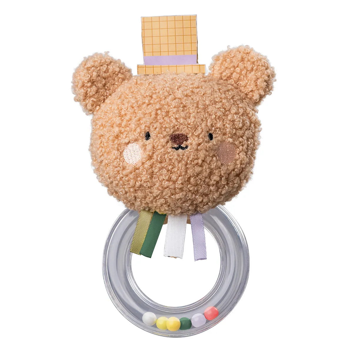 Брязкальце Ведмедик Брендон Taf Toys поліестер 10,5х5х16 см кольорове