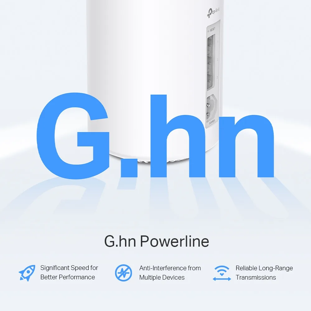 Система WiFi-Mesh TP-LINK Deco PX50 AX3000, 3xGE LAN/WAN, 2 модуля, Powerline G1500