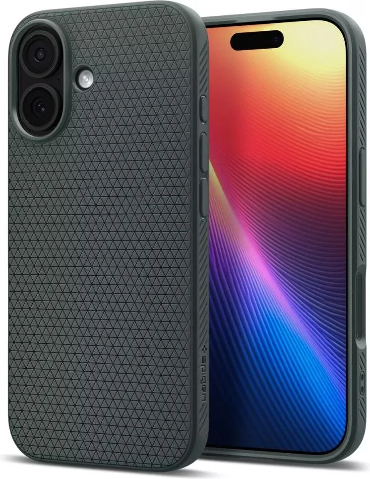 Чохол Spigen для iPhone 17, Liquid Air, Abyss Green