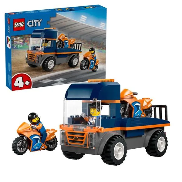 Конструктор LEGO 88 деталей Транспортер мотоциклів Пластик 26х19х5 см