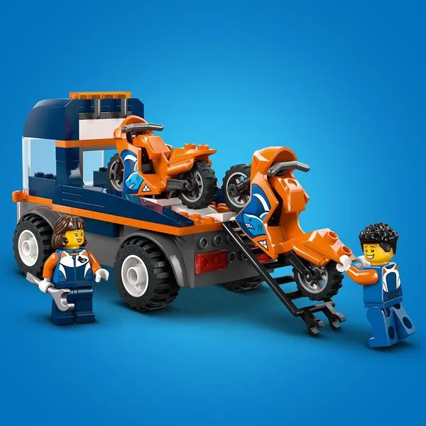 Конструктор LEGO 88 деталей Транспортер мотоциклів Пластик 26х19х5 см