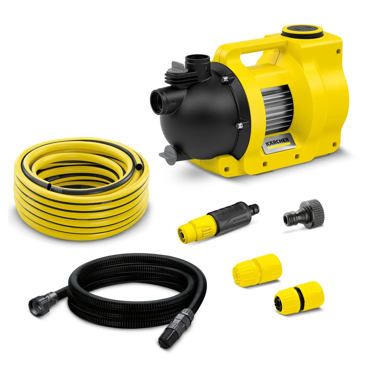 Садовый насос Karcher BP 5000 Garden 1000 Вт, производительность 5 куб м/ч, высота подъема 45 м, глубина погружения 8 м, вес 7 кг